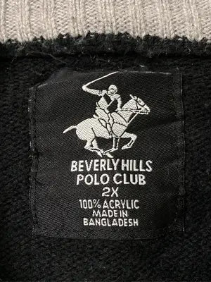 BEVERLY HILLS POLO CLUB/ビバリーヒルズポロクラブ/ニット/セーター/トップス/ブラック/2X