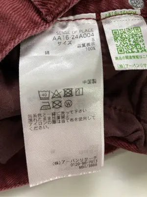 SENSE OF PLACE/センスオブプレイス/その他パンツ/パンツ/レッド/S