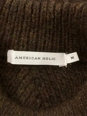 AMERICAN HOLIC/アメリカンホリック/ニット/セーター/トップス/ブラウン/M