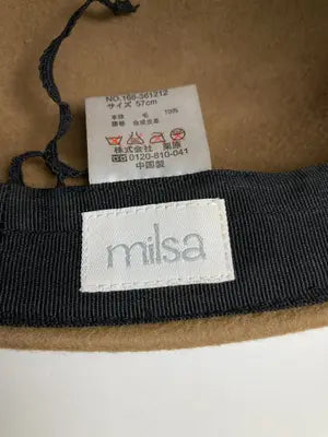 milsa/ミルサ/その他帽子/帽子/ベージュ/57cm