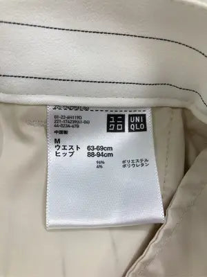 UNIQLO/ユニクロ/スラックス/パンツ/アイボリー/M