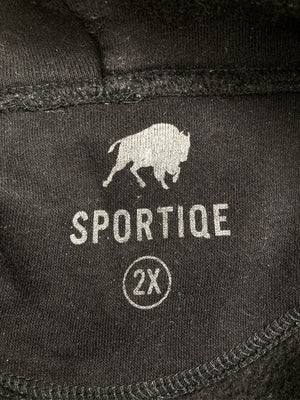 SPORTIQE/パーカー/トップス/ブラック/2X