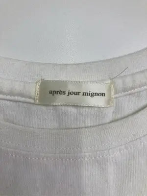 apres jour mignon/アプレジュールミニョン/Tシャツ/カットソー/トップス/ホワイト/F