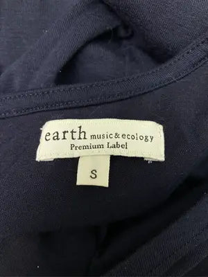 earth/アース/シャツワンピース/ワンピース/ドレス/ネイビー/S