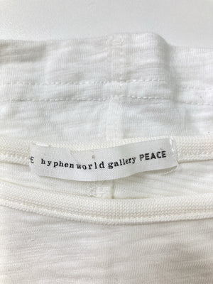 E hyphen world gallery peace/イーハイフンワールドギャラリーピース/Tシャツ/カットソー/トップス/ホワイト/F