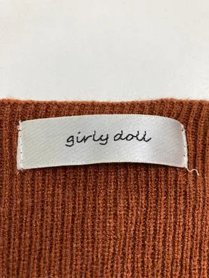 girly doll/ガーリードール/ニット/セーター/トップス/オレンジ