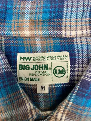 BIG JOHN/ビッグジョン/シャツ/ブラウス/トップス/ブルー/M