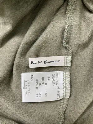 Riche glamour/リシェグラマー/ワンピース/ワンピース/ドレス/カーキ/M バスト79～87　身長154～162