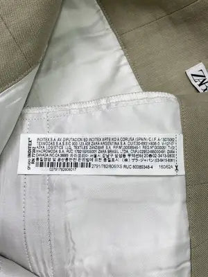 ZARA/ザラ/ショート/ミニスカート/スカート/ベージュ/USA XS