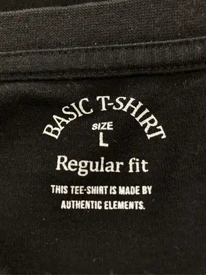 BASIC T-SHIRT/Tシャツ/カットソー/トップス/ブラック/L