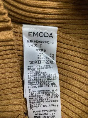 EMODA/エモダ/Tシャツ/カットソー/トップス/ブラウン/F
