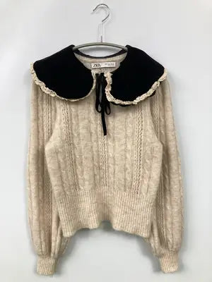 ZARA/ザラ/ニット/セーター/トップス/ベージュ/S