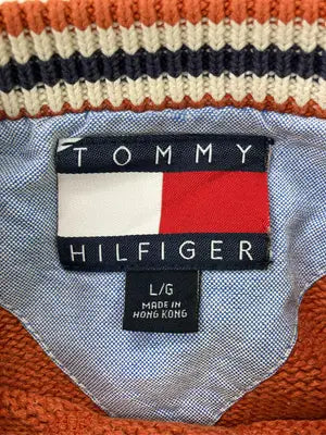 TOMMY HILFIGER/トミーヒルフィガー/ニット/セーター/トップス/オレンジ/L