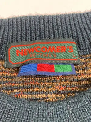 NEW COMER'S/ニット/セーター/トップス/グリーン/L