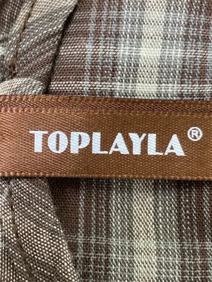 TOPLAYLA/シャツ/ブラウス/トップス/ブラウン/XL