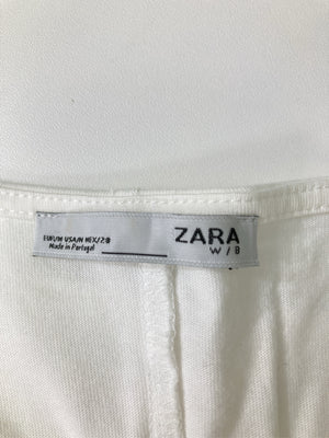 ZARA/ザラ/Tシャツ/カットソー/トップス/ホワイト/EUR M/USA M/ MEX 28