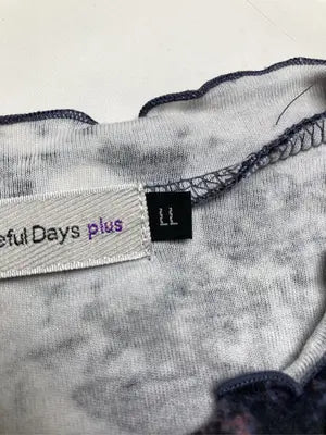 Graceful Days/Tシャツ/カットソー/トップス/ブルー/LL