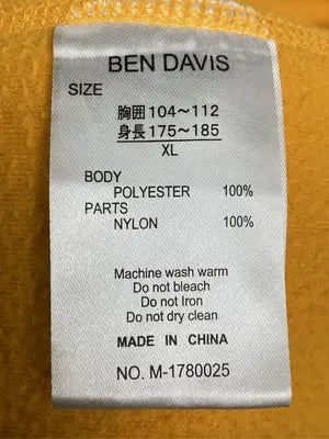 BEN DAVIS/ベンデイビス/その他トップス/トップス/イエロー/XL
