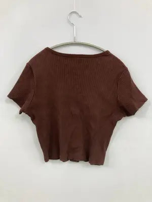 UNIQLO/ユニクロ/Tシャツ/カットソー/トップス/ブラウン/L