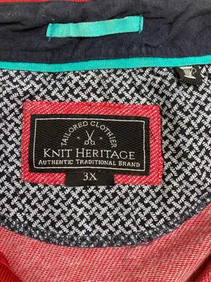 KNIT HERITACE/ポロシャツ/トップス/レッド/02