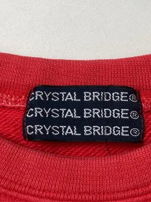CRYSTAL BRIDGE/スウェット/トップス/レッド