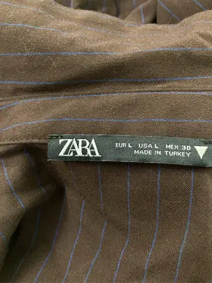 ZARA/ザラ/シャツ/ブラウス/トップス/ブラウン/L