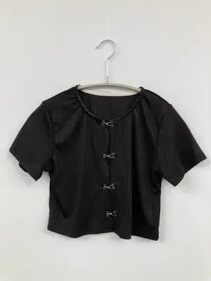 Tシャツ/カットソー/トップス/ブラック/M
