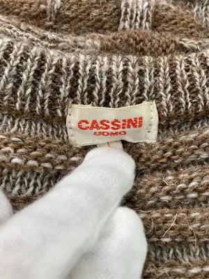 CASSINI UOMO/ニット/セーター/トップス/ブラウン/L