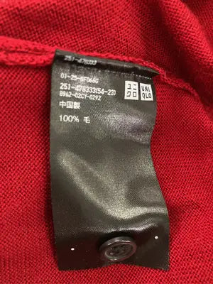 UNIQLO/ユニクロ/ニット/セーター/トップス/レッド/S