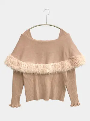 tocco closet/ニット/セーター/トップス/ベージュ/M