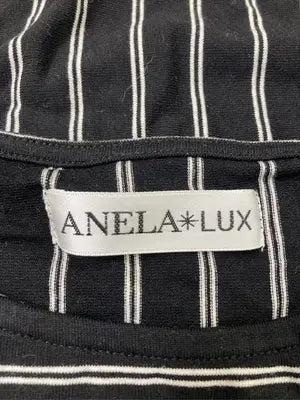 ANELA LUX/Tシャツ/カットソー/トップス/ブラック/9