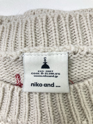 niko and .../ニコアンド/ニット/セーター/トップス/グレー/M