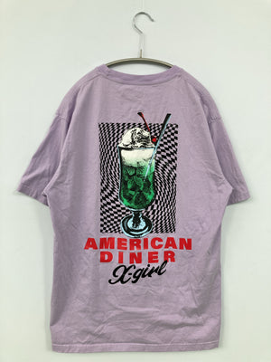 X-GIRL/エックスガール/Tシャツ/カットソー/トップス/パープル/M