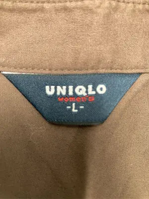 UNIQLO/ユニクロ/シャツワンピース/ワンピース/ドレス/ブラウン/L