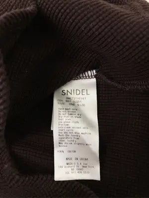 SNIDEL/スナイデル/ニット/セーター/トップス/ブラウン/ONE SIZE