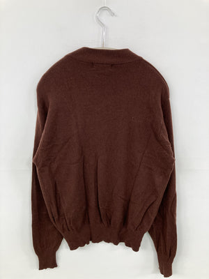 CASHMERE/カシミヤ/ニット/セーター/トップス/ブラウン/L