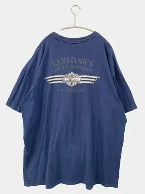 HARLEY-DAVIDSON/ハーレーダビッドソン/Tシャツ/カットソー/トップス/ネイビー/2X