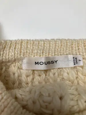MOUSSY/マウジー/ニット/セーター/トップス/アイボリー/F