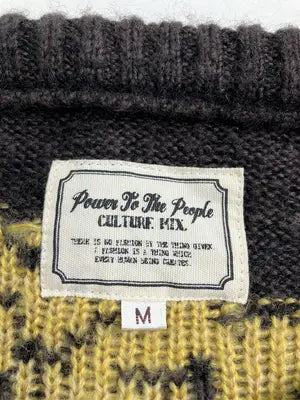 POWER TO THE PEOPLE/パワートゥザピープル/ニット/セーター/トップス/ブラウン/M