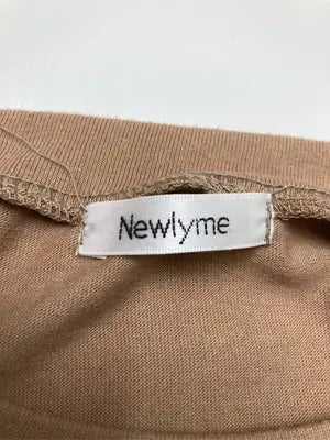 Newlyme/ニューリーミー/Tシャツ/カットソー/トップス/ブラウン/L