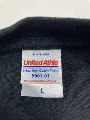 United Athle/ユナイテッドアスレ/Tシャツ/カットソー/トップス/ブラック/L