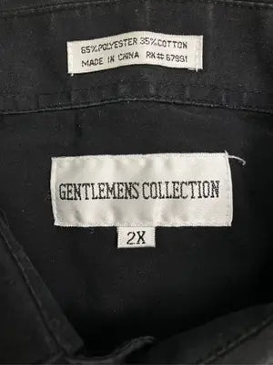 GENTLEMENS COLLECTION/シャツ/ブラウス/トップス/ブラック/2X