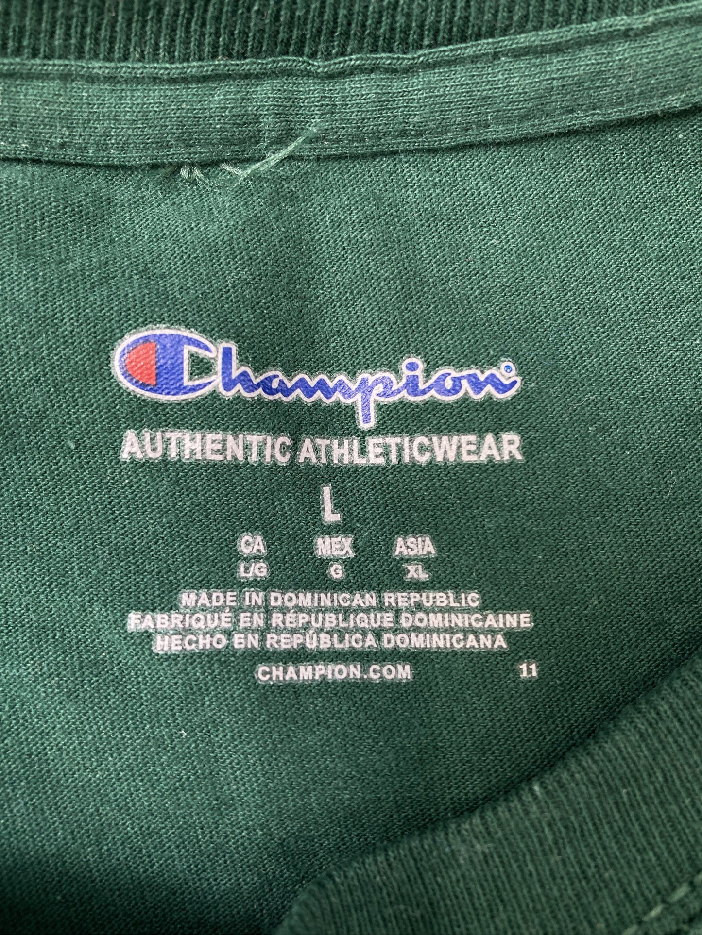 Champion/チャンピオン/Tシャツ/カットソー/トップス/グリーン/XL