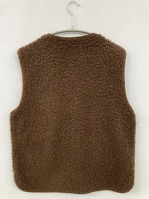 toucher du brise/ベスト/トップス/ブラウン/M