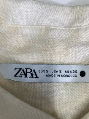 ZARA/ザラ/シャツ/ブラウス/トップス/ベージュ/S
