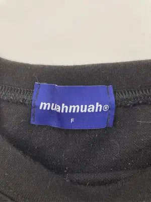 muah muah/ムーアムーア/Tシャツ/カットソー/トップス/ブラック/F