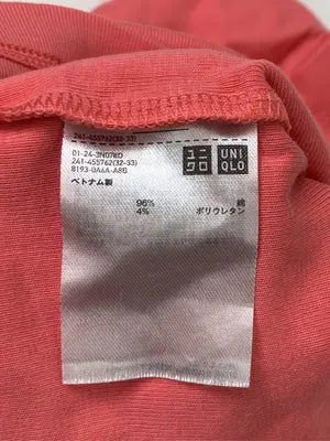 UNIQLO/ユニクロ/Tシャツ/カットソー/トップス/レッド/L