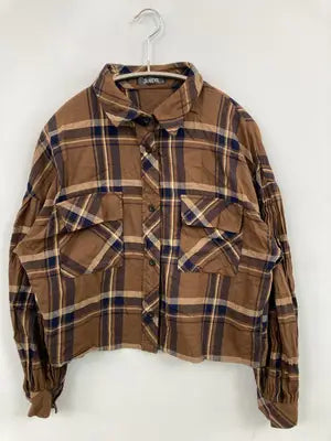 SUREVE/シュリーブ/シャツ/ブラウス/トップス/ブラウン/M   バスト79～87  身長154～162