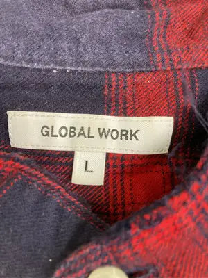 GLOBAL WORK/グローバルワーク/シャツ/ブラウス/トップス/レッド/L