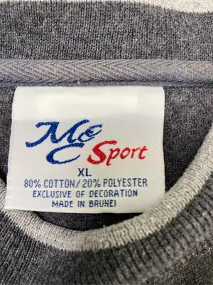 M&C Sport/エムアンドシースポーツ/スウェット/トップス/グレー/XL
